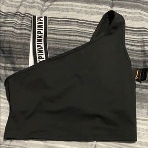 Vs pink black sports bra